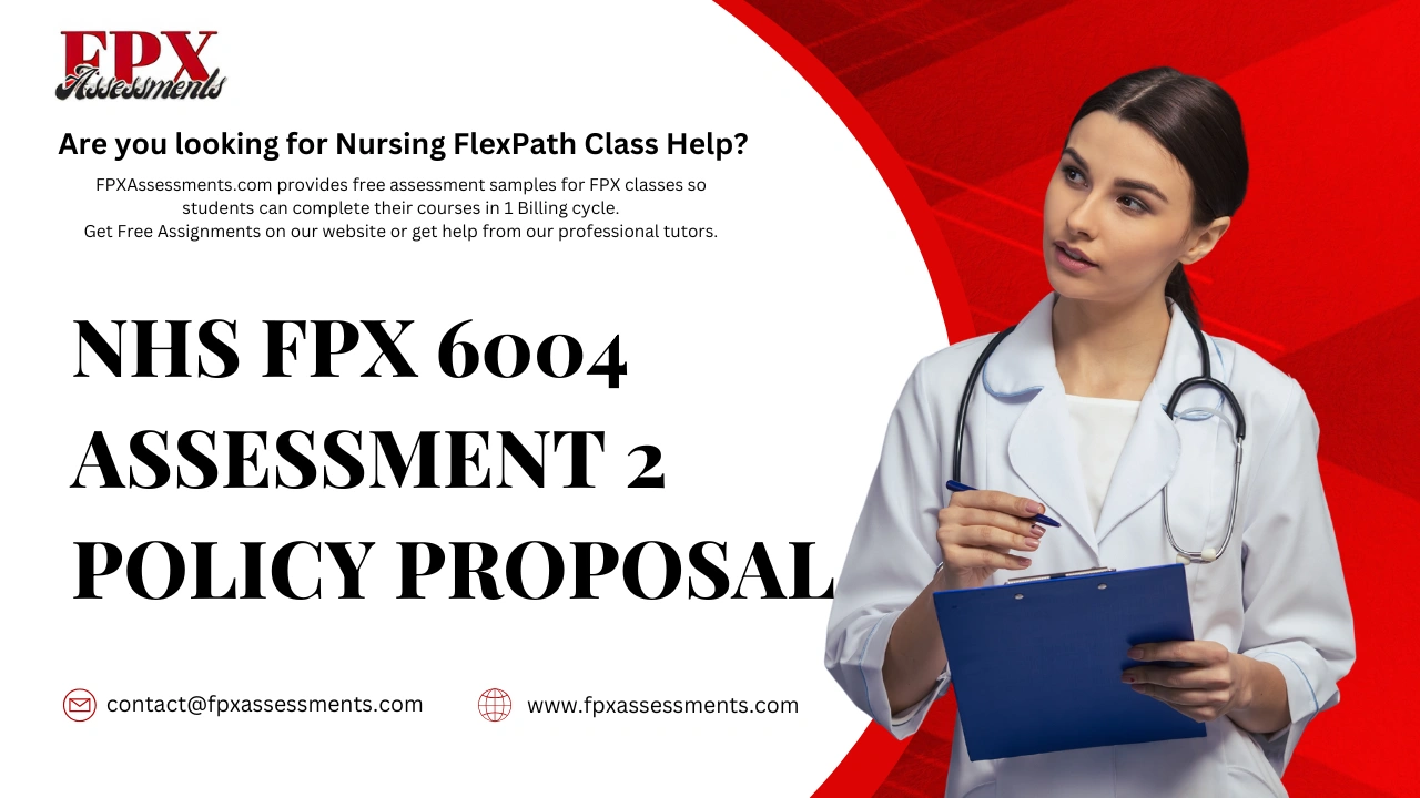 NHS FPX 6004 Assessment 2 Policy Proposal