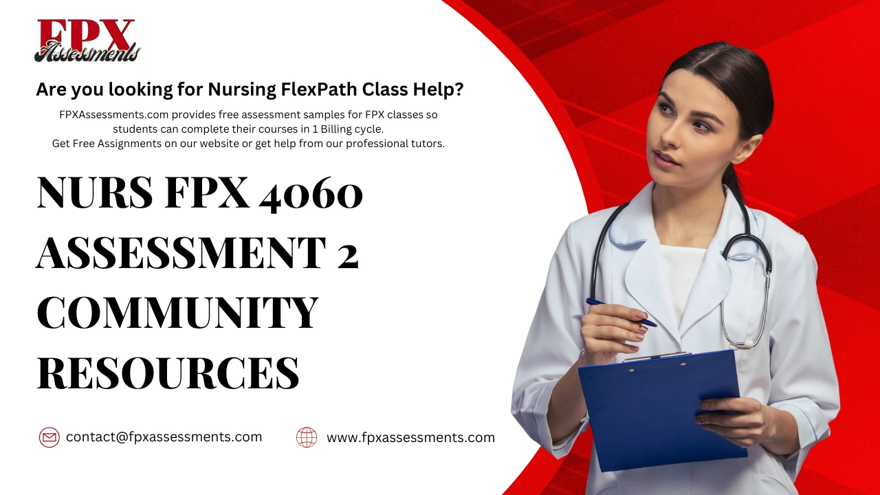 NURS FPX 4060 Assessment 2 Community Resources