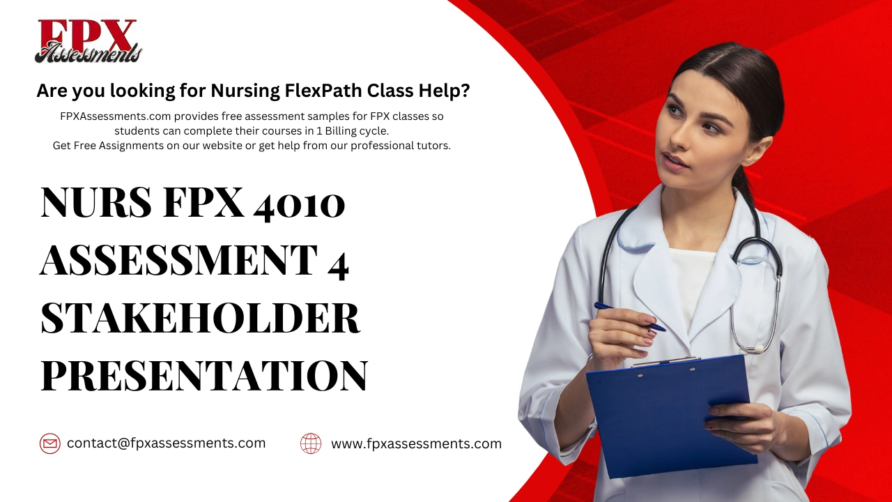 NURS FPX 4010 Assessment 4 Stakeholder Presentation