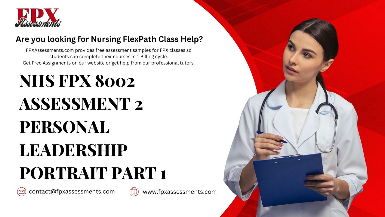 NHS FPX 8002 Assessment 2 Personal Leadership Portrait Part 1