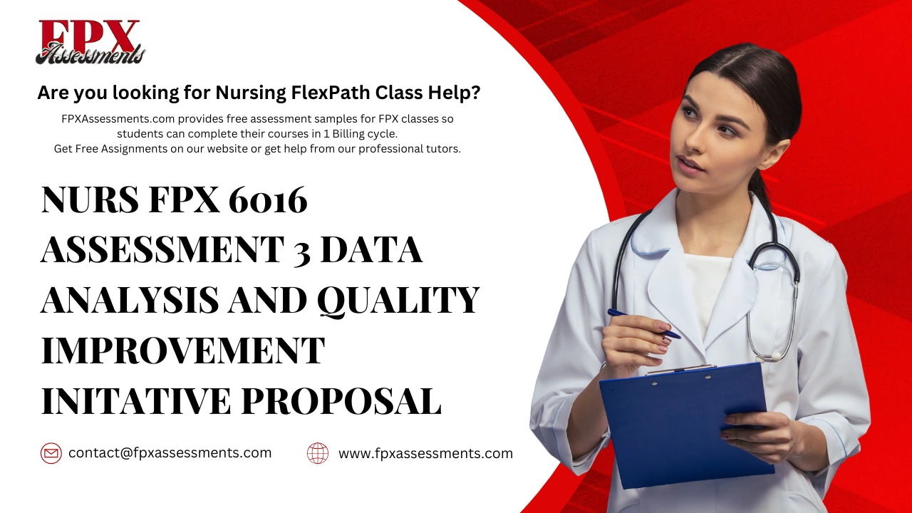 NURS FPX 6016 Assessment 3 Data Analysis and Quality Improvement Initative Proposal