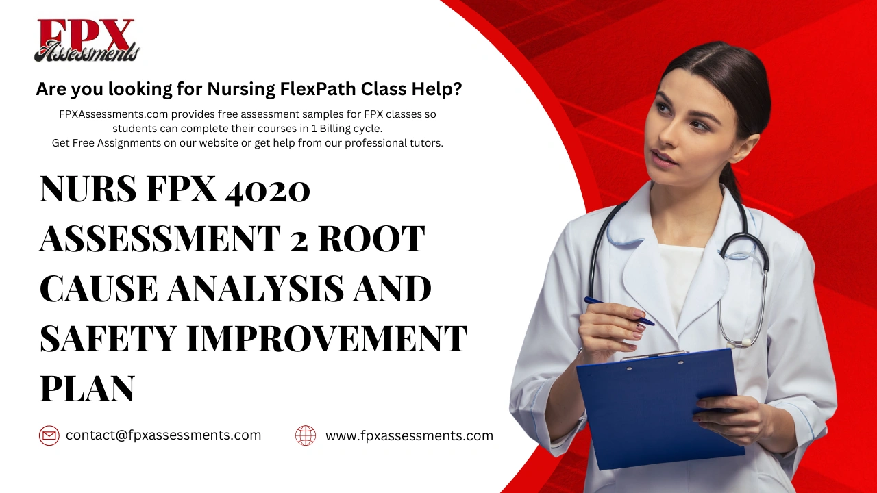 NURS FPX 4020 Assessment 2 Root Cause Analysis and Safety Improvement Plan