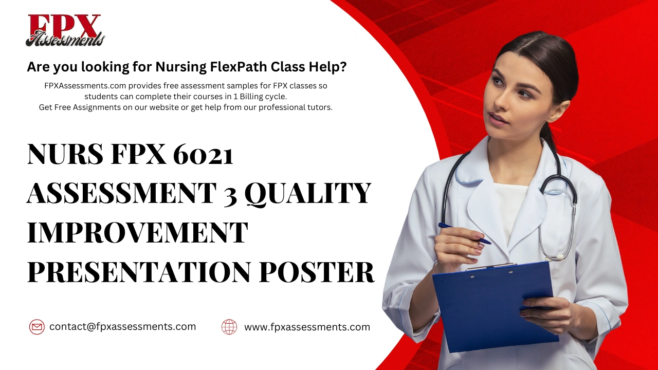 NURS FPX 6021 Assessment 3 Quality Improvement Presentation Poster