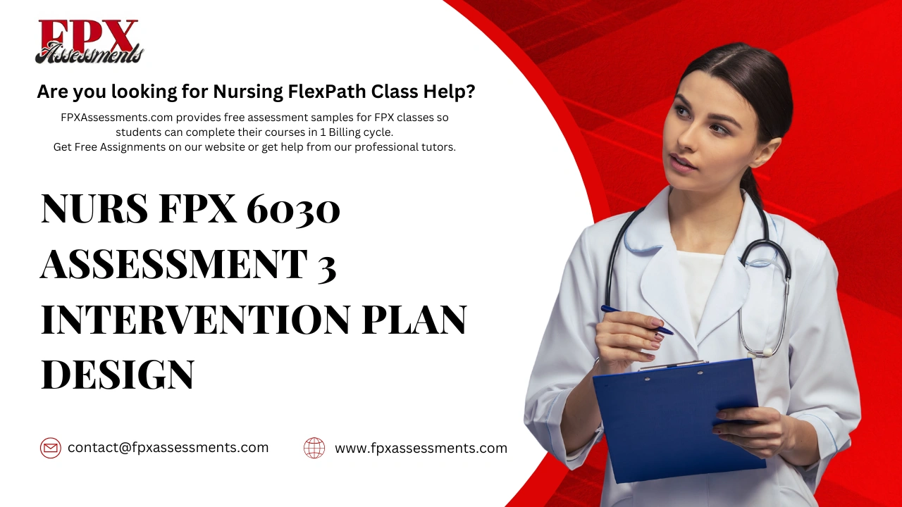 NURS FPX 6030 Assessment 3 Intervention Plan Design