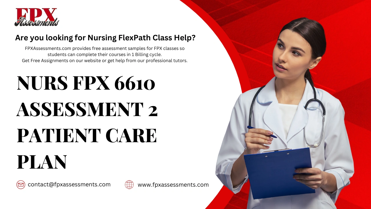 NURS FPX 6610 Assessment 2 Patient Care Plan