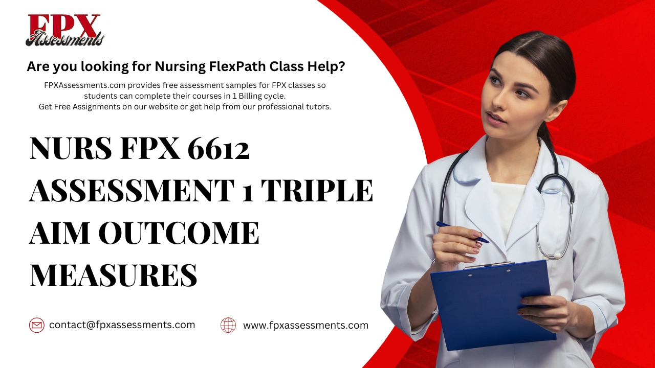 NURS FPX 6612 Assessment 1 Triple Aim Outcome Measures