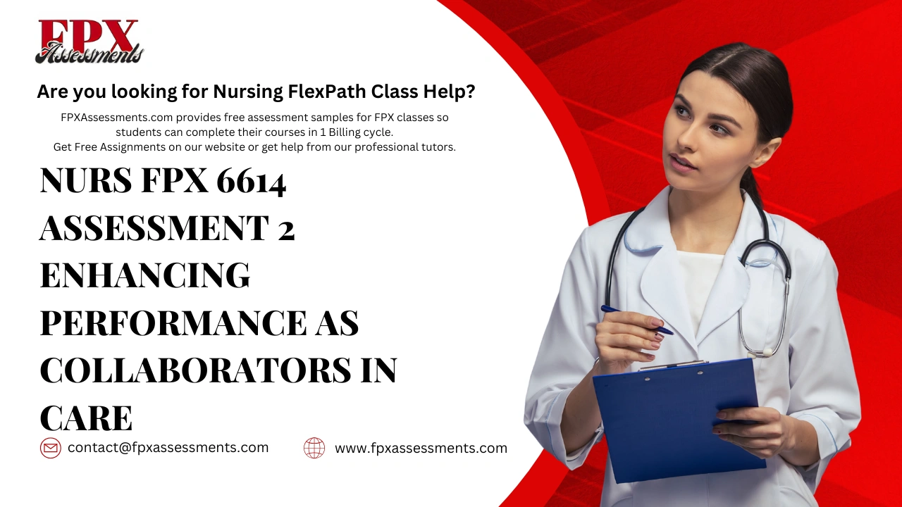 NURS FPX 6614 Assessment 2 Enhancing Performance as Collaborators in Care