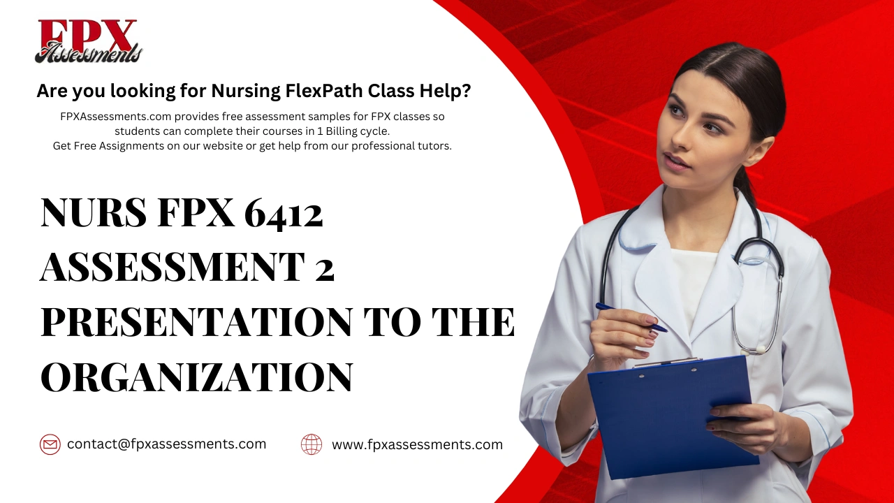 NURS FPX 6412 Assessment 2 Presentation to the Organization