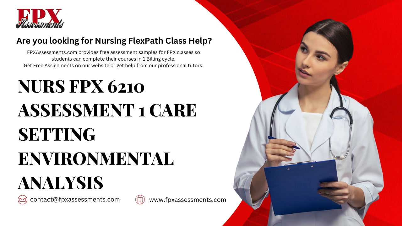 NURS FPX 6210 Assessment 1 Care Setting Environmental Analysis