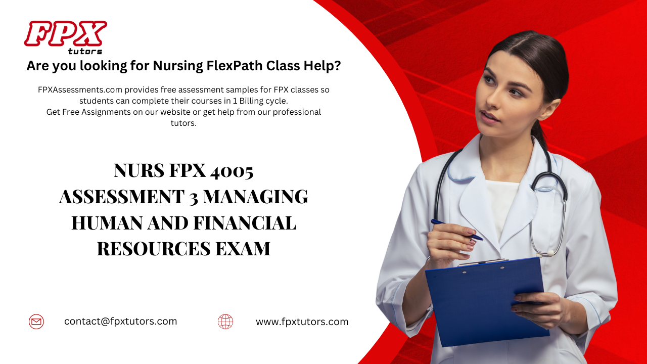 NURS FPX 4005 Assessment 3 Managing Human and Financial Resources Exam